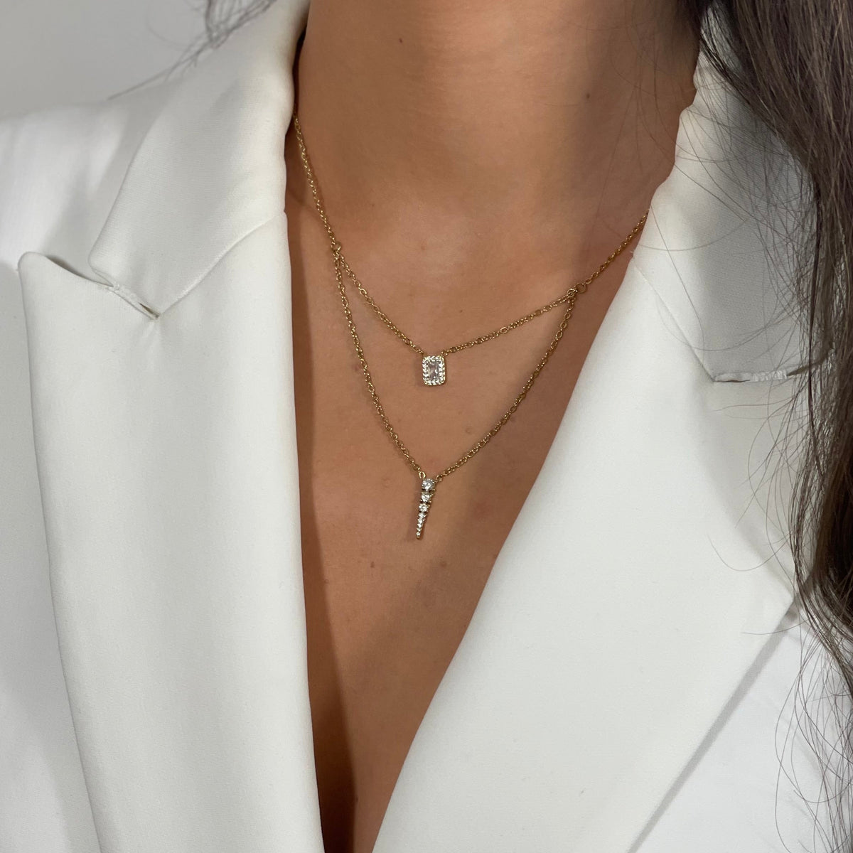 Collier 2 rangs scintillants - Célestine