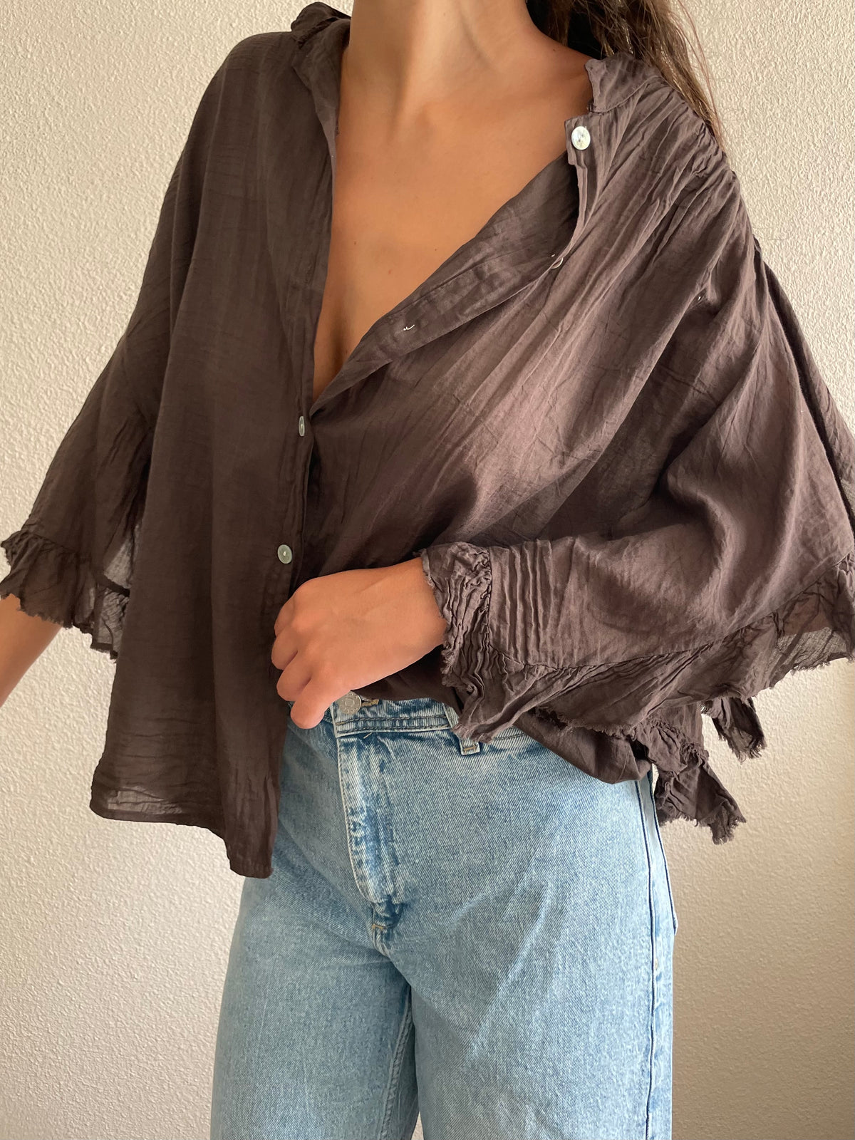 Chemisier voile de coton - Amara