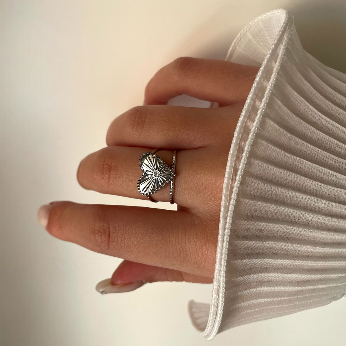 Bague Acier Inoxydable - Corazon