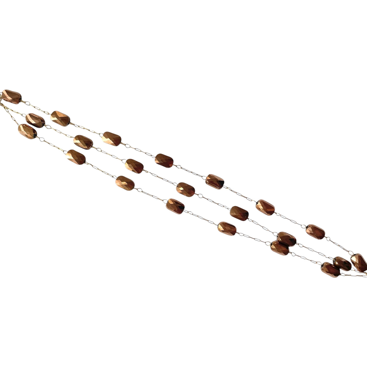 Bracelet Perles Marron - Eva