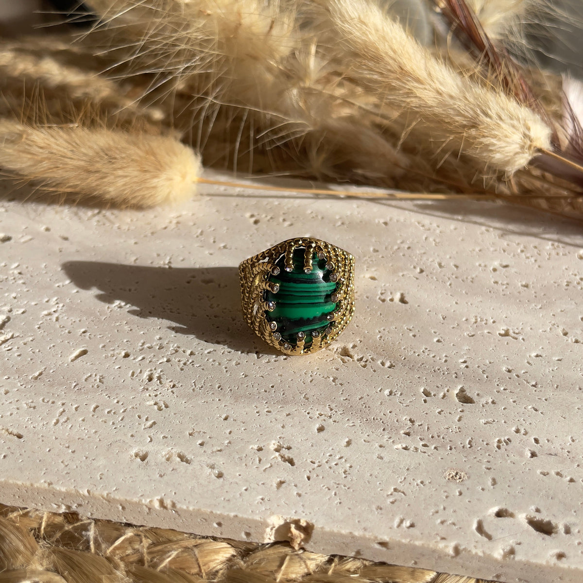 Bague Malachite