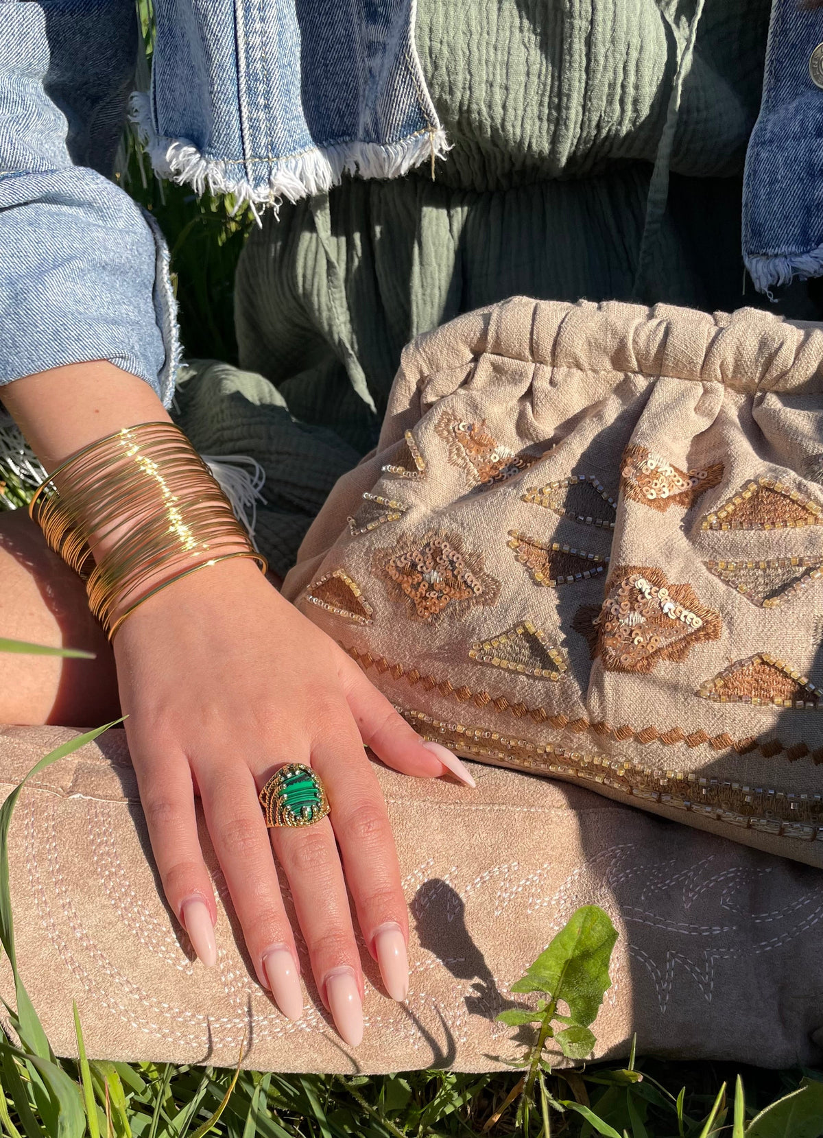 Bague Malachite