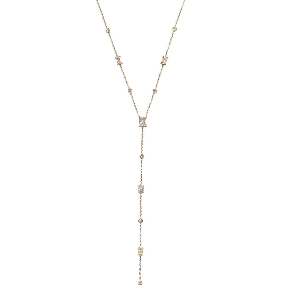 Collier en Y Oxyde de Zirconium Acier Inoxydable - Donatella