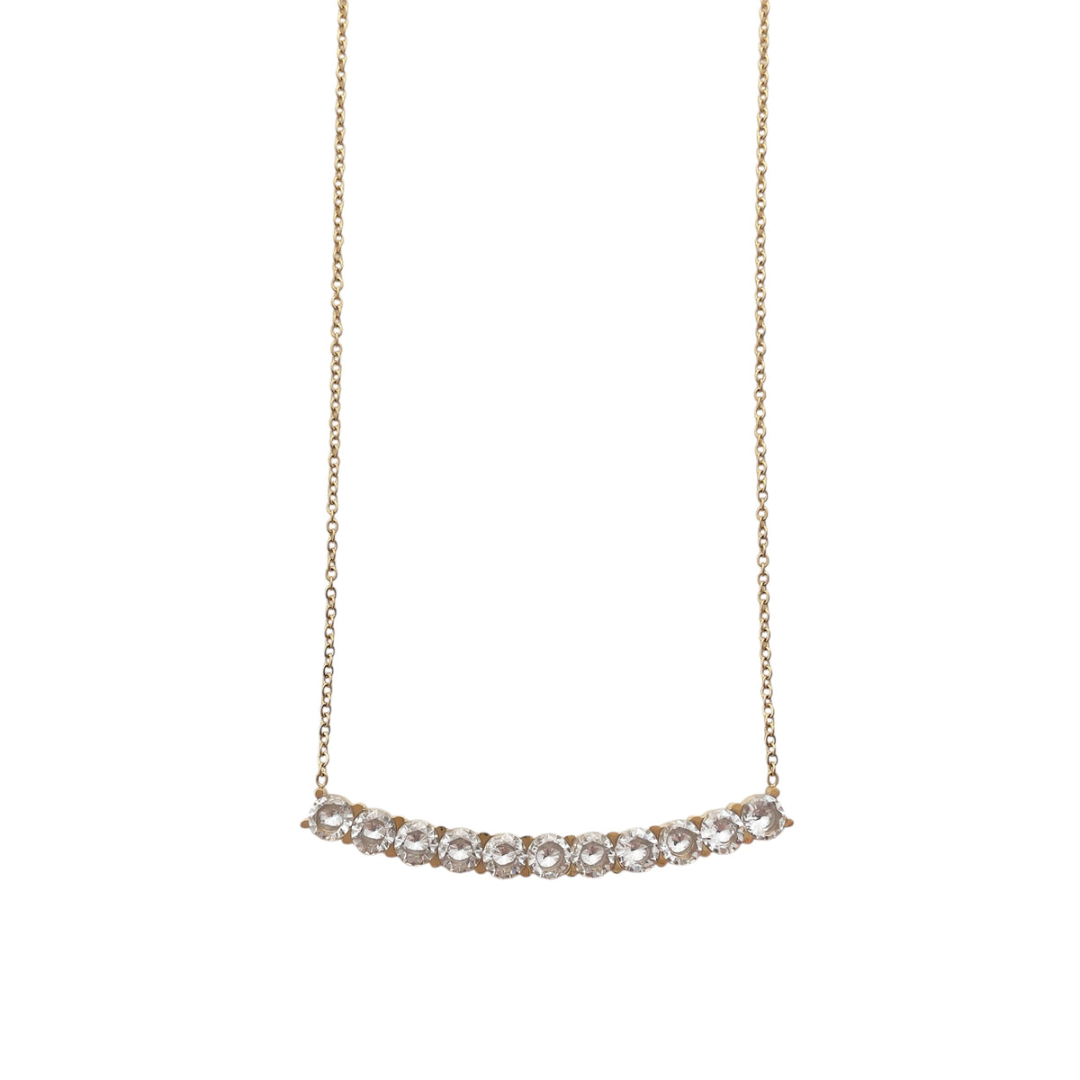Collier ajustable barre zircon - Réveillon