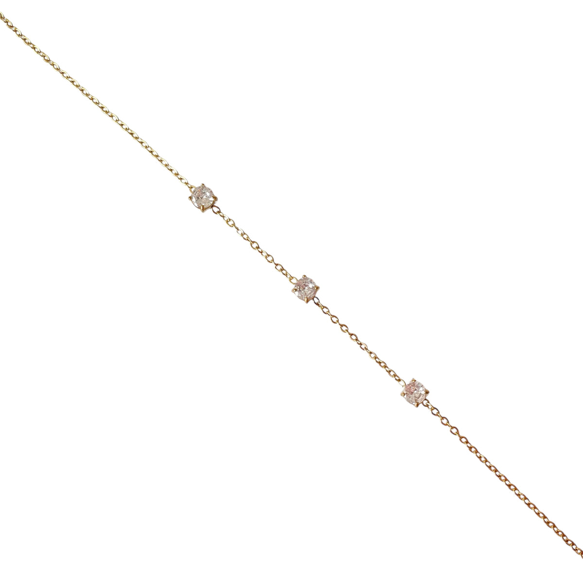 Bracelet Zirconiums Acier Inoxydable - Petra