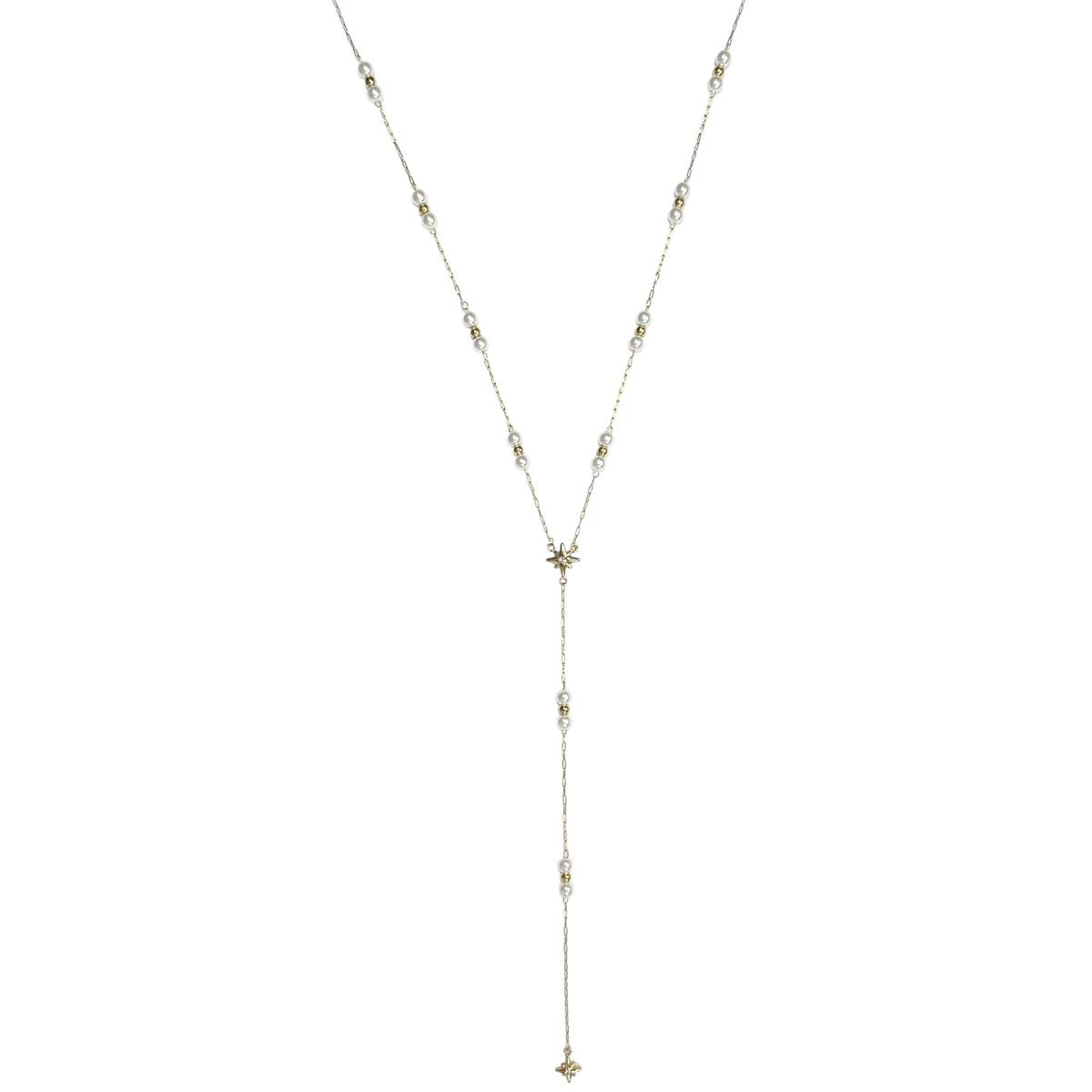 Collier en Y Perles Acier Inoxydable - Perla
