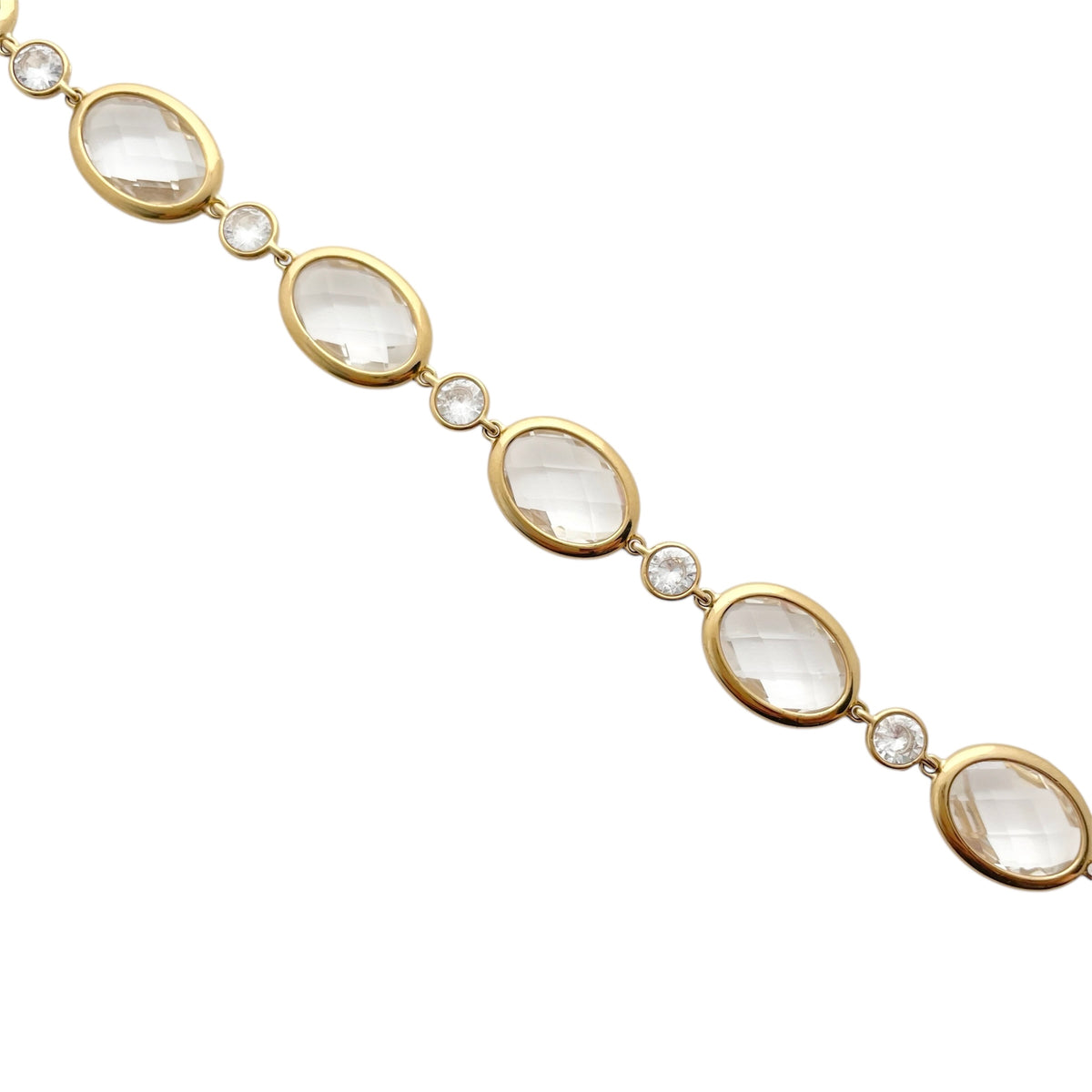 Bracelet Cristaux Acier Inoxydable - Yana