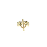 Bague maille marine dore en acier inoxydable tendance pour femmes
