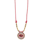 Collier oeil de protection rouge tendance pour femme