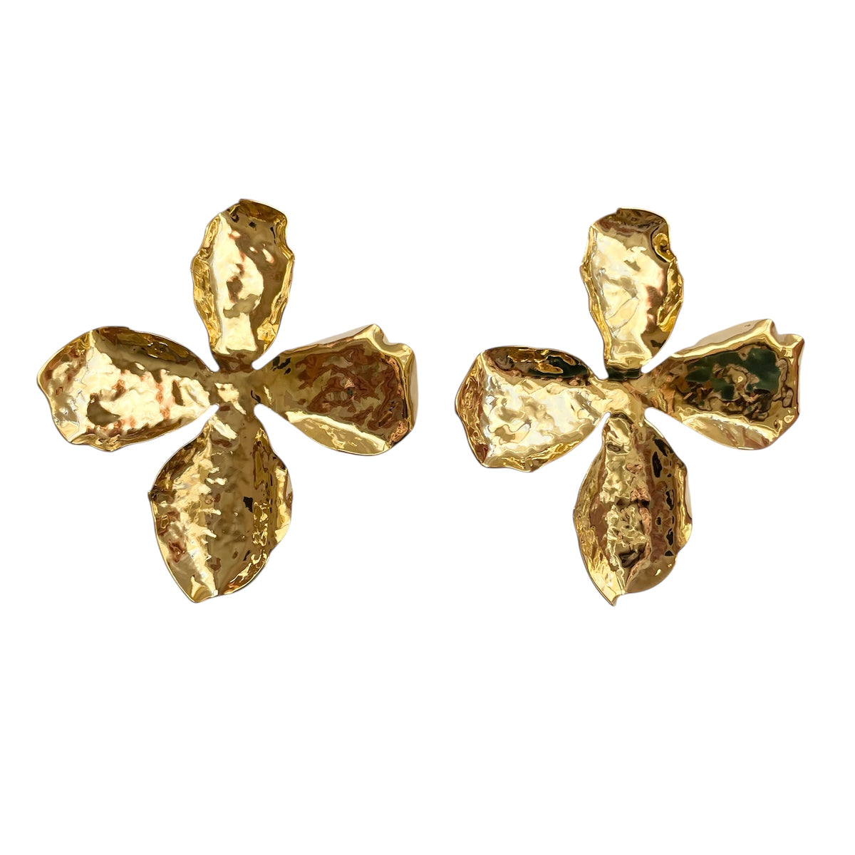 Boucles d’oreilles Fleur Acier Inoxydable - Jeanne