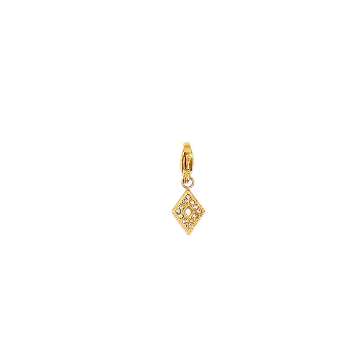 Charm Losange Acier Inoxydable