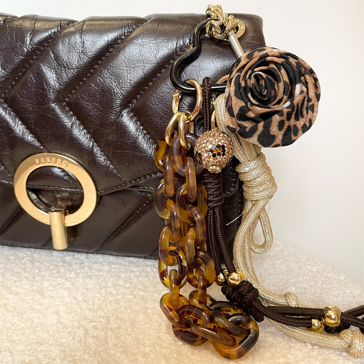 Grigri de sac à main léopard femme