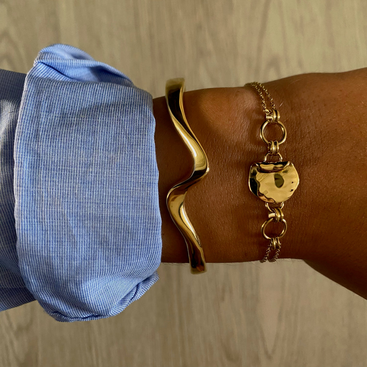 Bracelet Jonc Acier Inoxydable - Vahina